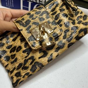 SOLD Cheetah-print wallet